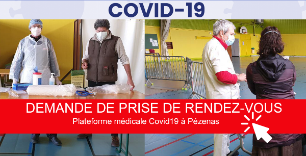Prendre rendez-vous avec le centre médical COVID19 de Pézenas