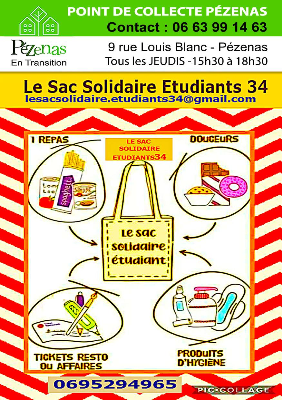 Sacs solidaire étudiants 34